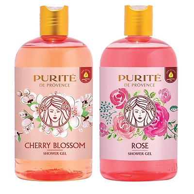 Sữa Tắm Purité Rose Shower Gel , Purite Cherry   Mềm Mịn Da 250ml