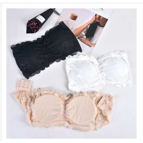 ÁO BRA KHÔNG DÂY VIỀN REN CÚP NGỰC CÁ TÍNH THỜI TRANG