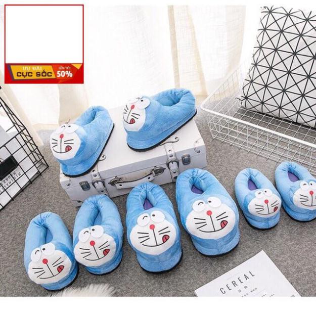 Dép Doraemon bông đi trong nhà