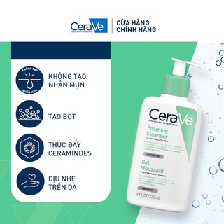 Sữa rửa mặt giúp làm sạch sâu dành cho da dầu cerave foaming facial cleans - ảnh sản phẩm 3