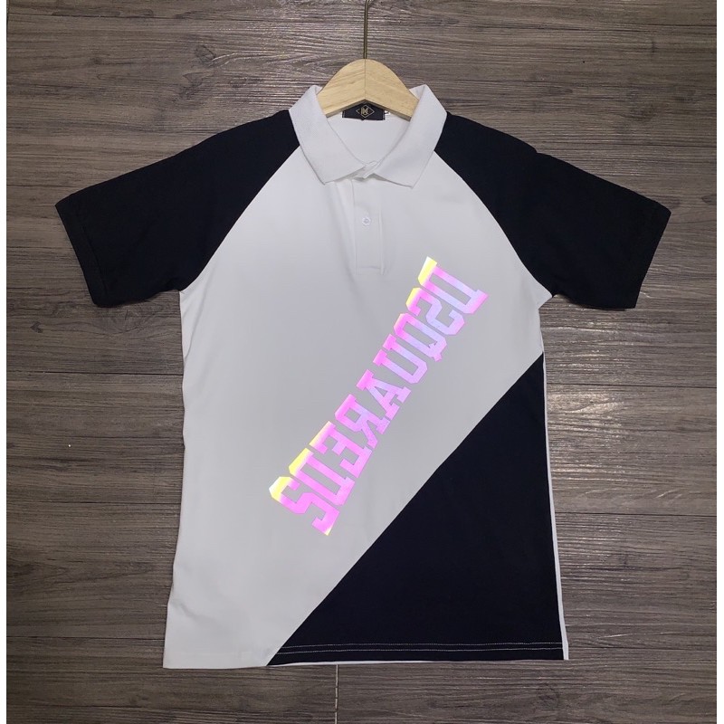 Áo thun nam cổ trụ đính kim sa cánh chim(chất liệu cotton 100%) | BigBuy360 - bigbuy360.vn