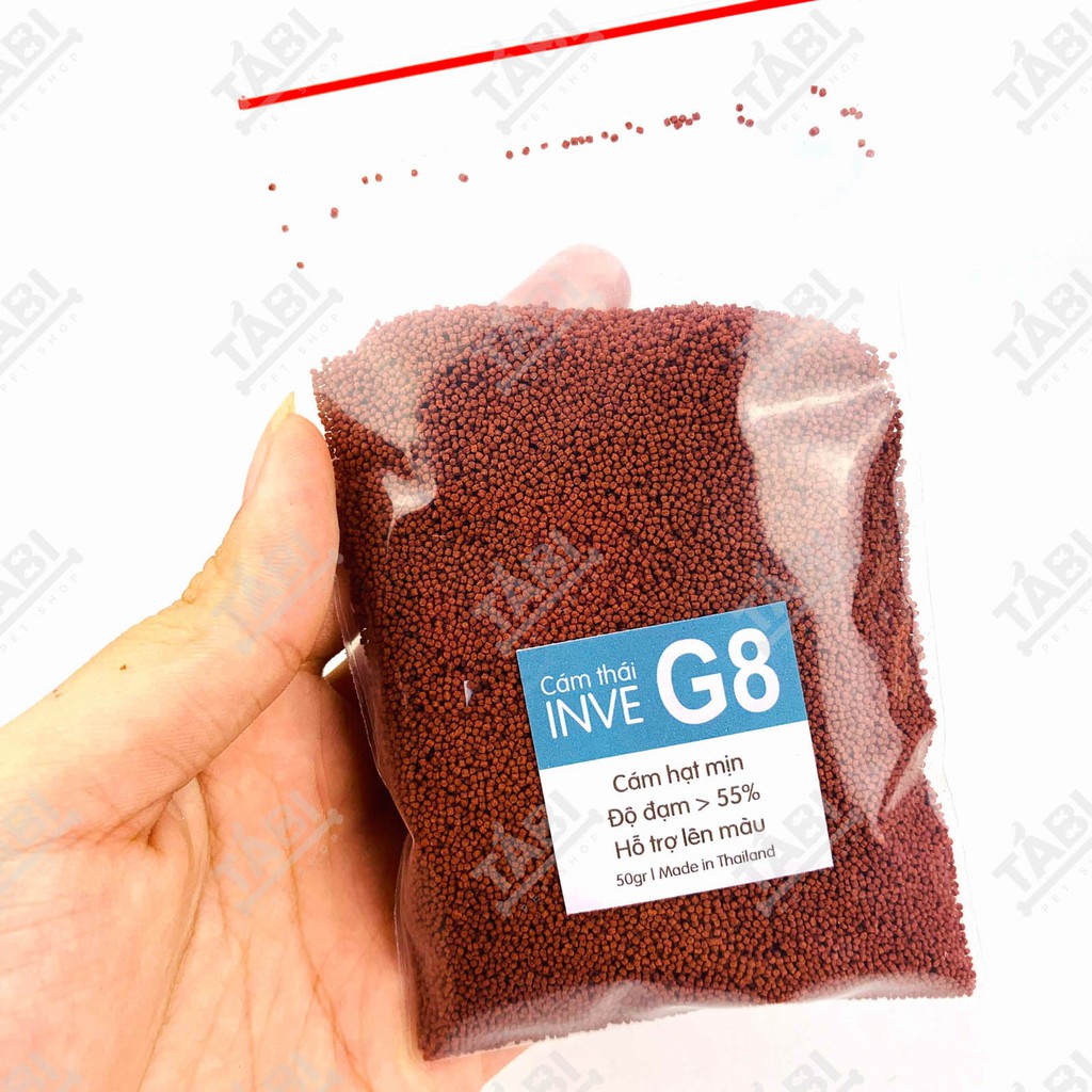 50g Thức Ăn Cá Cám Thái Inve G8 (0.8mm) Cho Cá Beta, Guppy, Vàng,…[INVE]