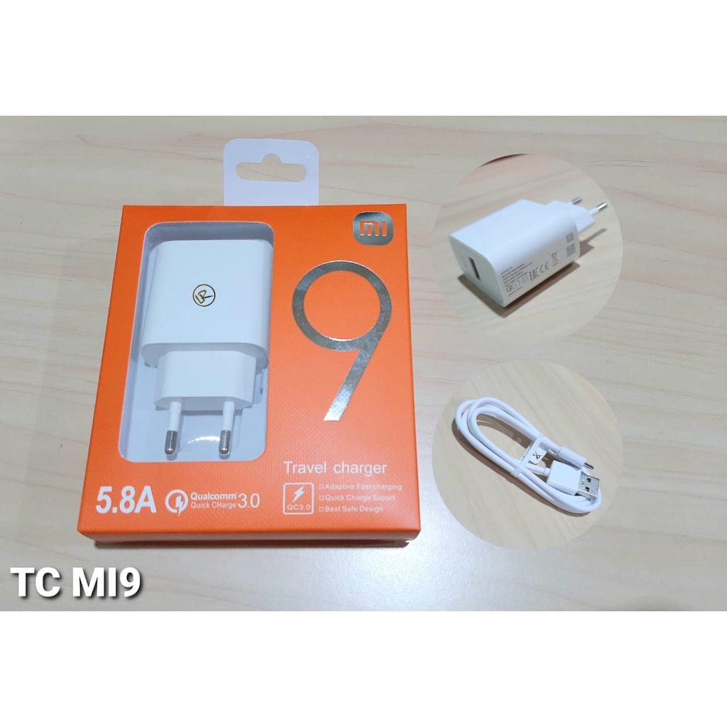 Bộ Sạc MI9 65W TC MI CHAS XIAOMI 65 WATT TYPE C Chất Lượng Cao