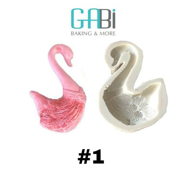 Khuôn fondant thiên nga (2 mẫu)
