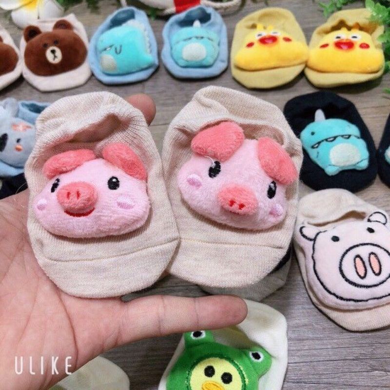 Tất Thú 3D Có Chống Trượt Cho Bé 0-12 Tháng