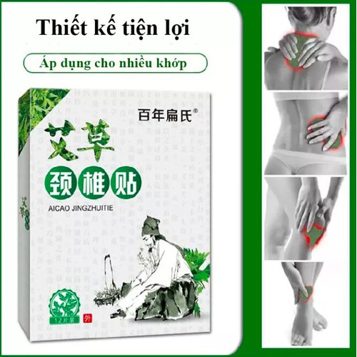 Miếng Dán Ngải Cứu Vai Gáy Giảm Đau Cổ Vai Gáy, Thải Độc