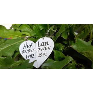 [HCM] Móc Khóa Trái Tim Ghép Đôi