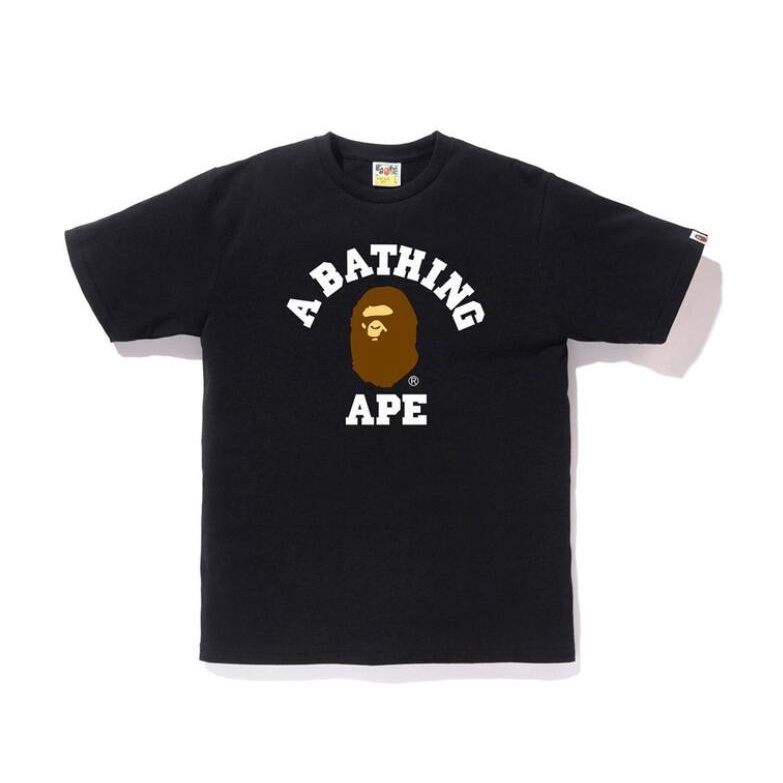 Áo Thun Cotton Tay Ngắn In Họa Tiết Bape Thời Trang Cho Nam Và Nữ
