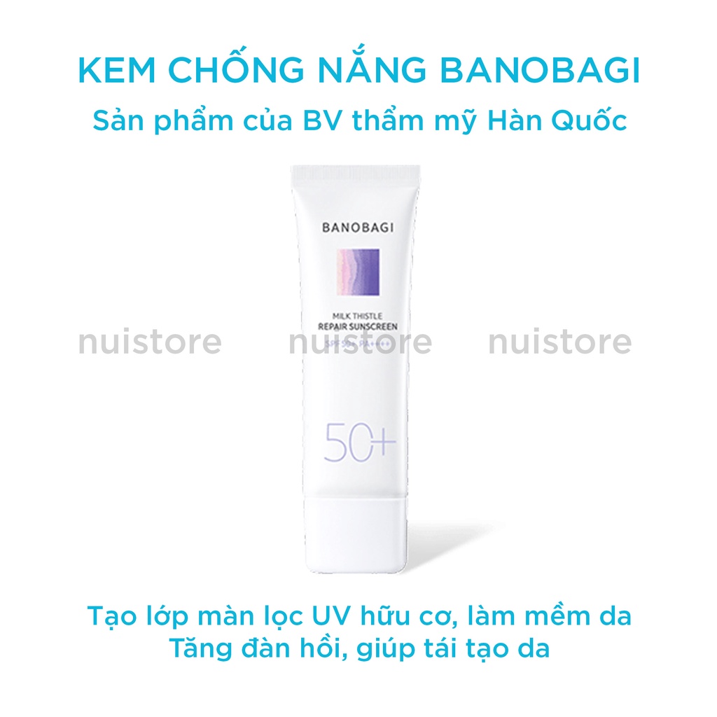 Kem chống nắng Banobagi Milk Thistle Repair Sunscreen 50ml – Tặng tuýp mini 15ml