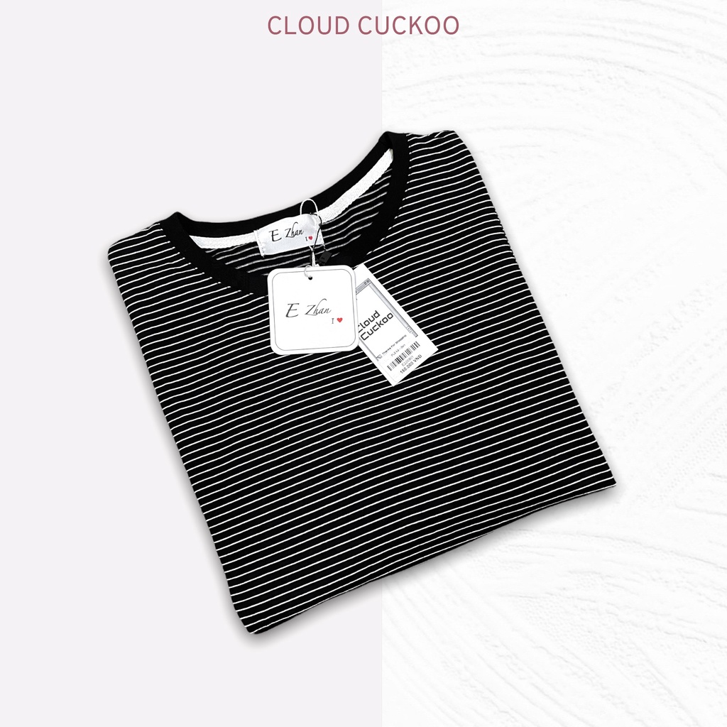 Áo Thun Kẻ Phong Cách Hàn Quốc Chất Cotton Co Giãn - Mã Số: E22690