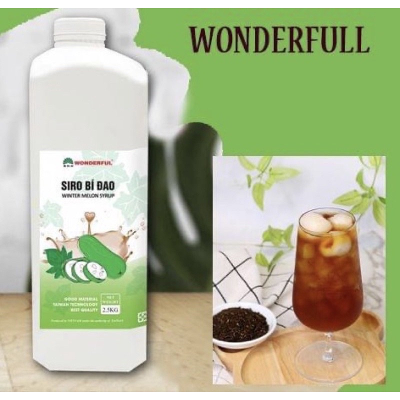Siro bí đao Wonderful tách lẻ 100ml