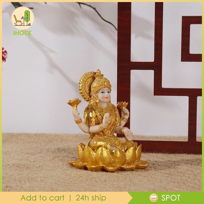 Tượng phật vàng Ấn Độ bằng nhựa resin dùng trang trí phòng