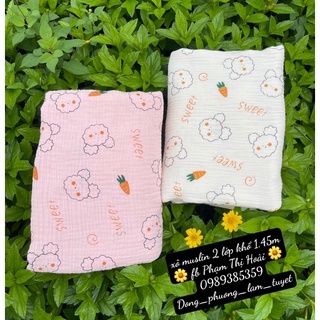 vải xô muslin gấu xoăn cà rốt