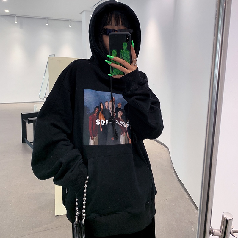 NRVP Áo Hoodie Dáng Rộng Thời Trang Hàn Quốc 2022 Dành Cho Nữ