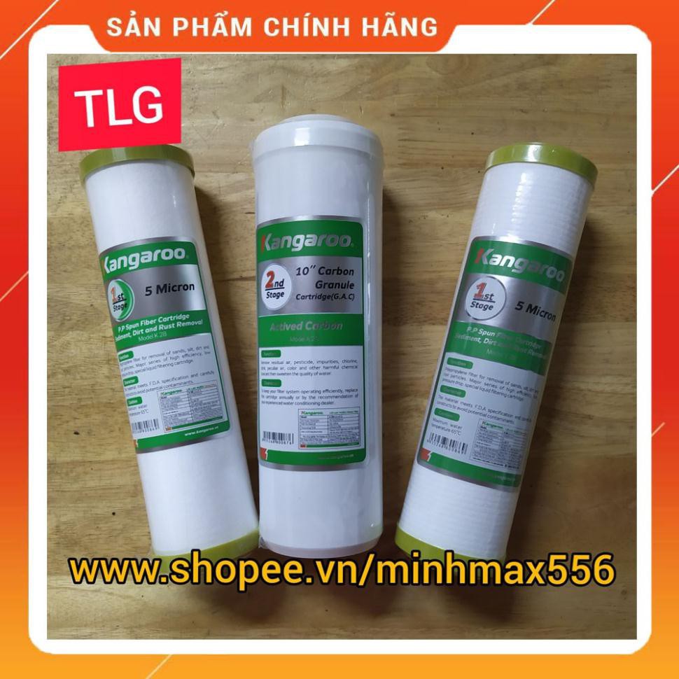 COMBO 7 LÕI LỌC KANGAROO SỐ 1-2-3-4-5-6-7 NEW [CHINH HANG]  |BỘ LỌC 123 - RO DOW - NANO SILVER - CERAMIC - ALKALINE