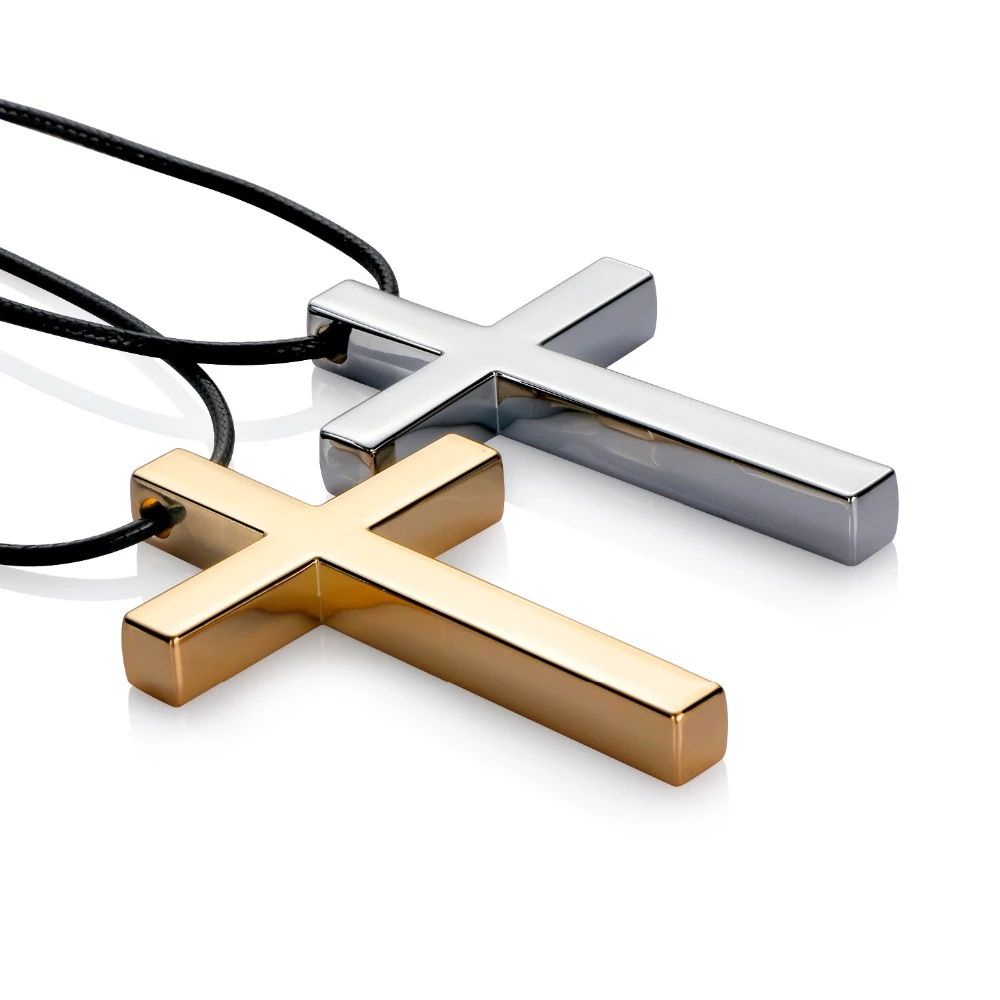 Phụ kiện treo trang trí xe hơi hình thánh giá bằng kim loại nhiều màu thời trang