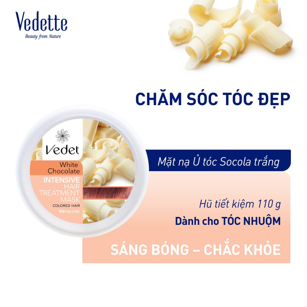 Mặt nạ ủ tóc Sôcôla Trắng Vedet 110g | BigBuy360 - bigbuy360.vn