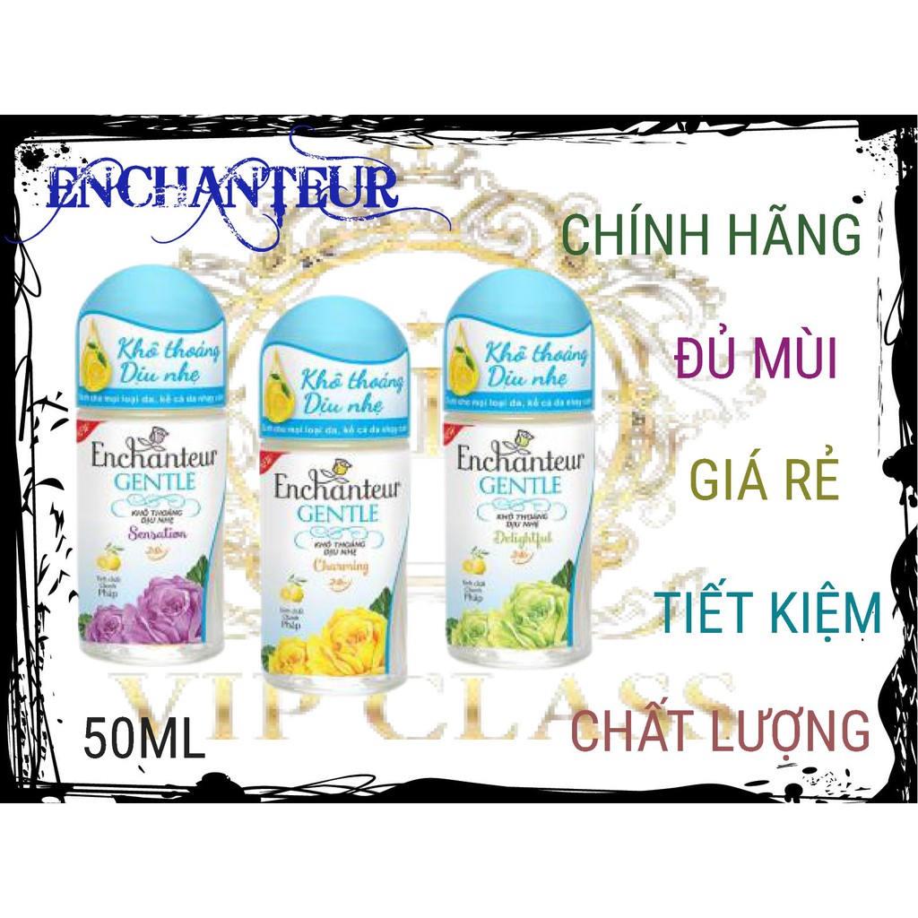 ENCHANTUER_ lăn khử mùi Enchanteur Gentle Charming/ Delightful/ Sensation 50ml.