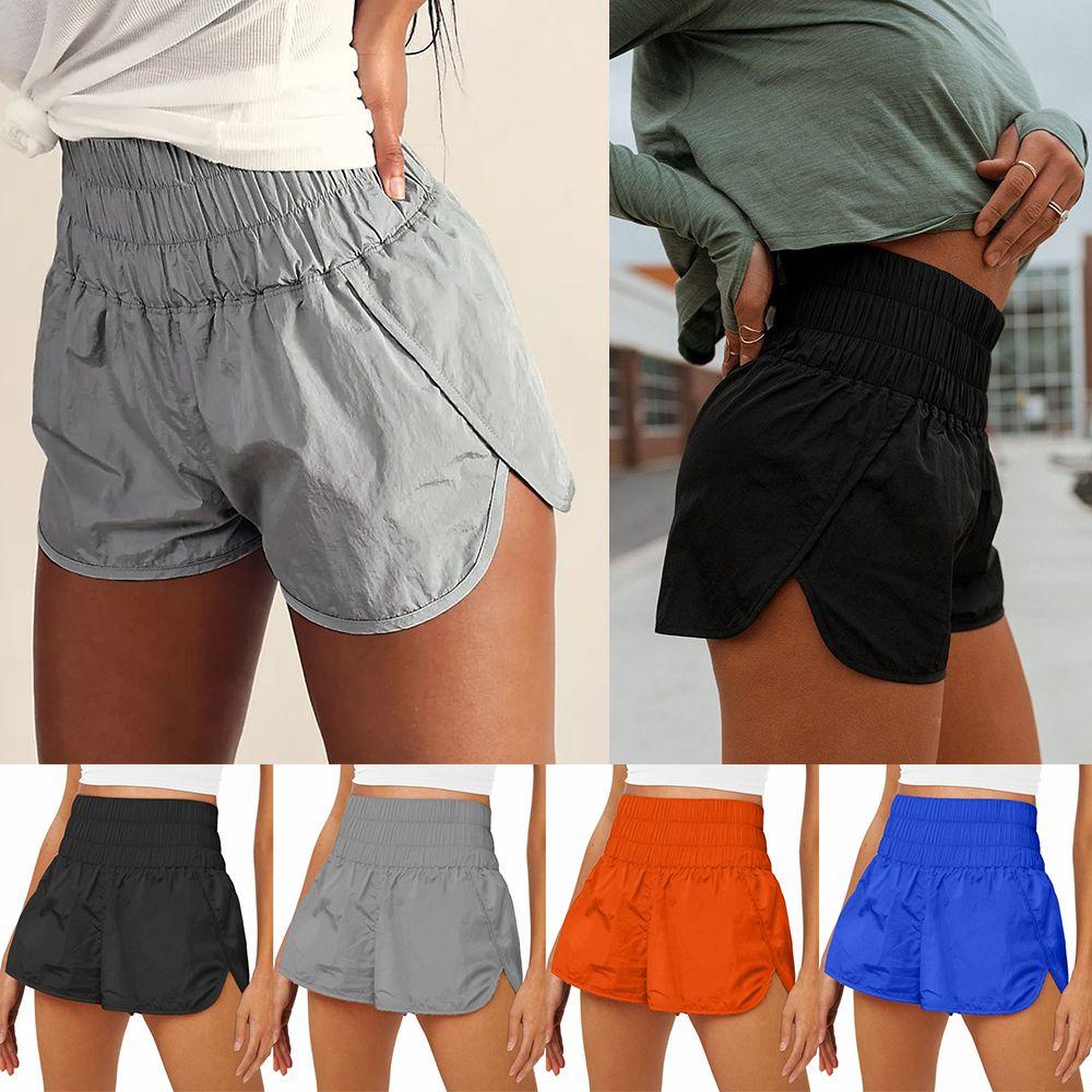 Upstopvn Quần Short Thể Thao Chạy Bộ Dáng Ôm Nhanh Khô Đơn Giản Thoải Mái Cho Nữ