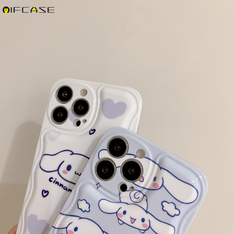 Ốp Điện Thoại Họa Tiết Chú Chó Cinnamoroll Đáng Yêu Cho iPhone 13 12 12 11 Pro Max XS Max XR X