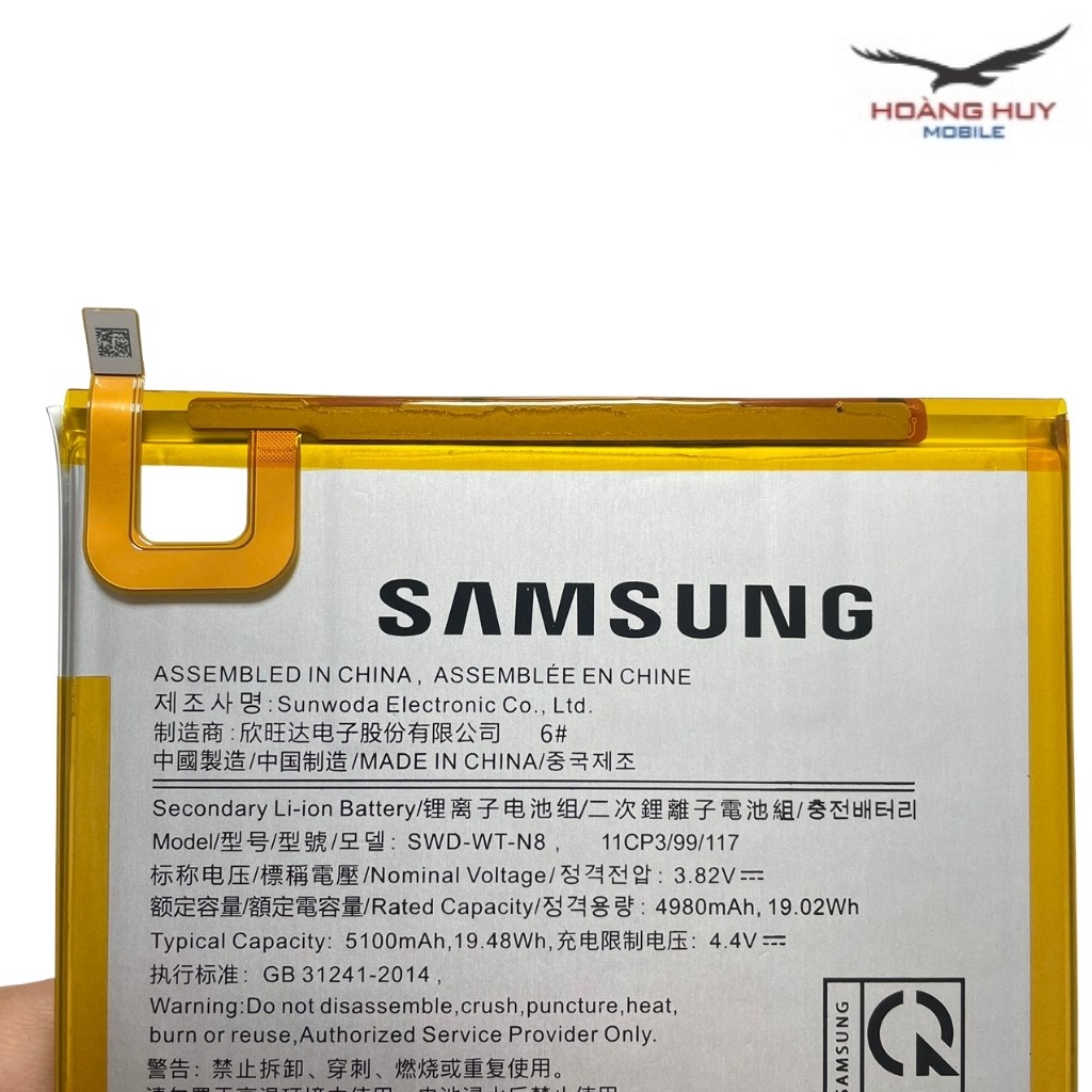 Pin Samsung T295,T290,Tad A 8.0,SWD-WT-N8 Dung Lượng 5100mAh Hàng Zin Nhập Khẩu Bảo Hành 6 Tháng 1 Đổi 1