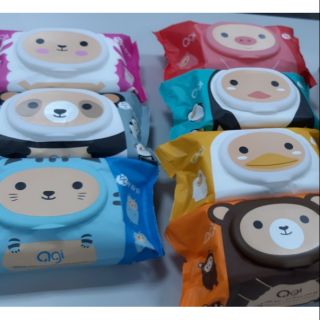 (Mẫu mới) khăn ướt agi không mùi 100 tờ