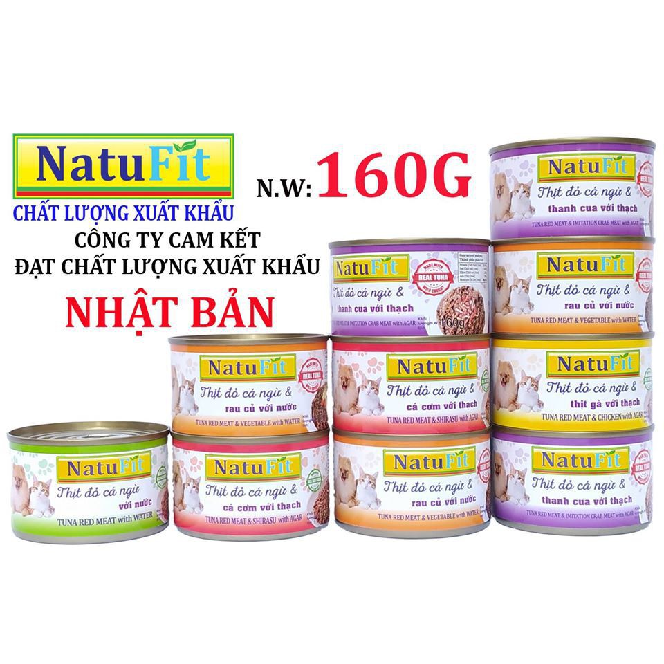 Pate NatuFit 160gr dành cho chó mèo baby và trưởng thành