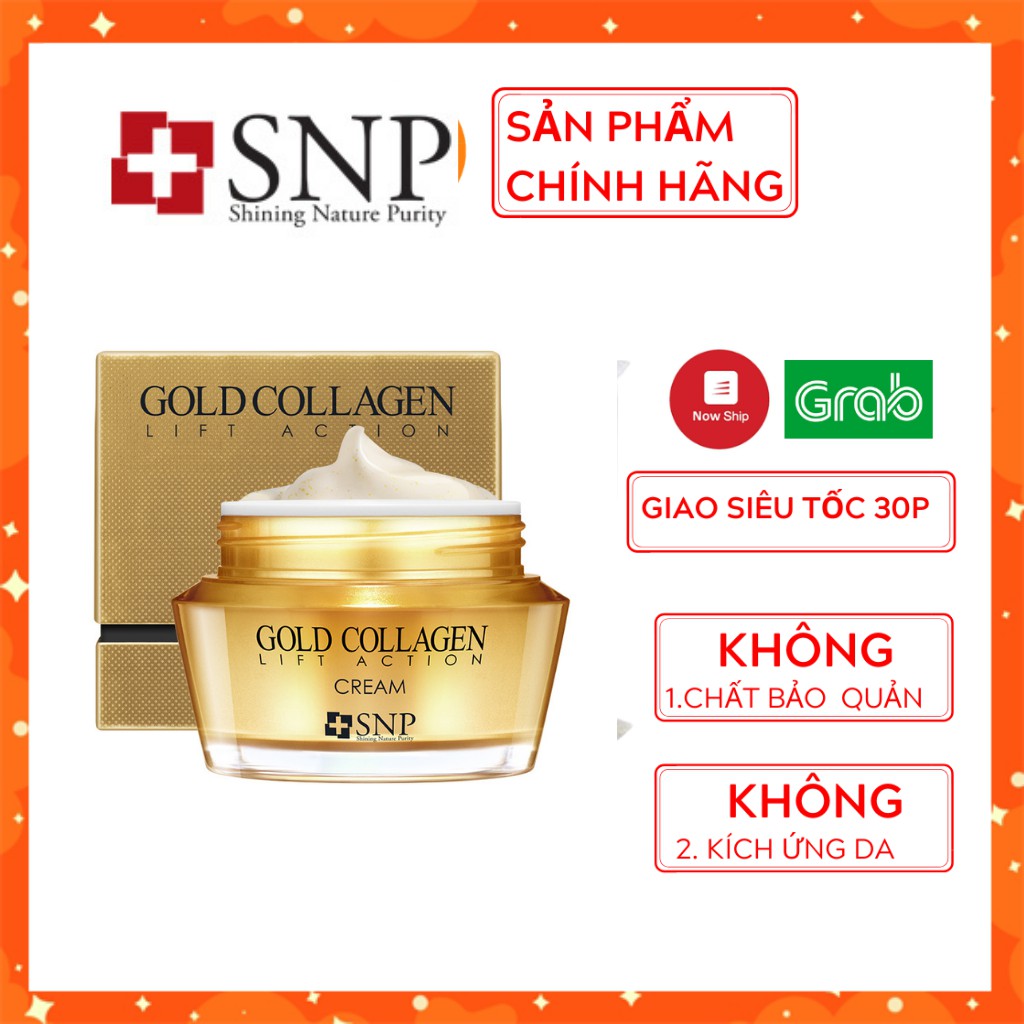 Kem nâng cơ giúp tăng độ đàn hồi cho da luôn căng mịn SNP Gold Collagen