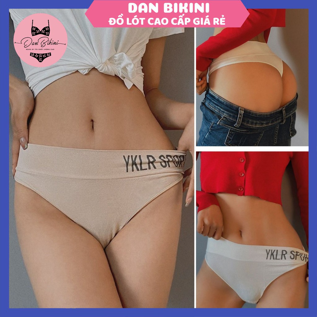 Quần Lót Nữ ❤️FREESHIP❤️ Quần Lót Nữ Cotton Sexy Lọt Khe phối viền chữ cá tính mã 8845