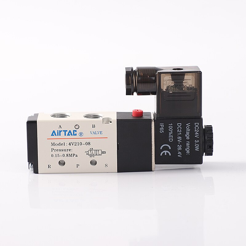 Van điện từ khí nén 4v210-08 điện áp 110v 12v 24v 220v