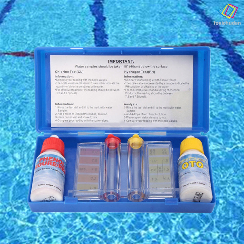 Bộ sản phẩm kiểm tra chất lượng nước đo lượng clo/PH dành cho bể bơi