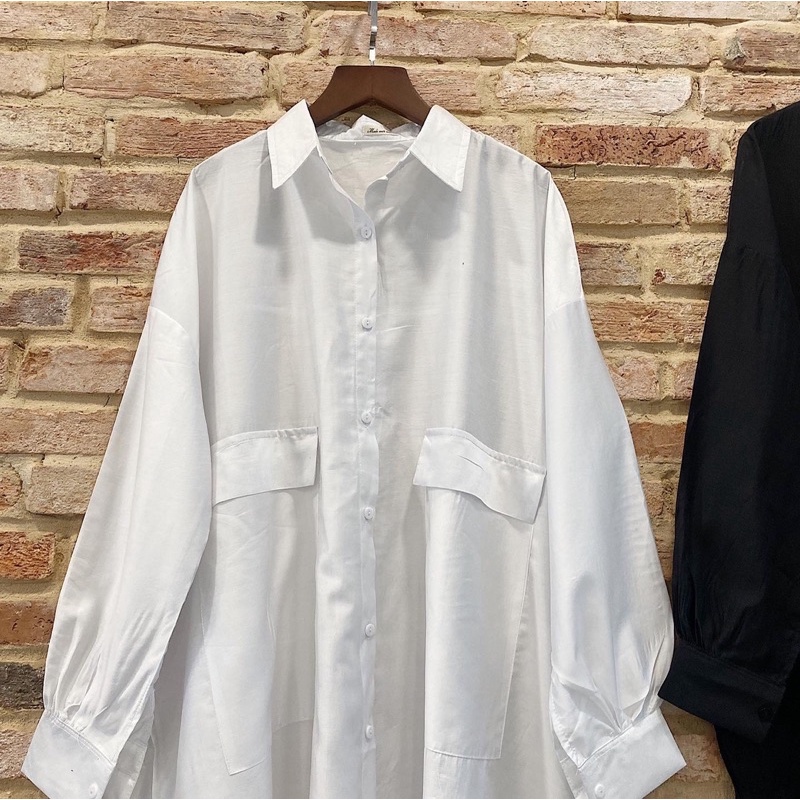 POCKET SHIRT - SƠ MI DÁNG DÀI FORM RỘNG