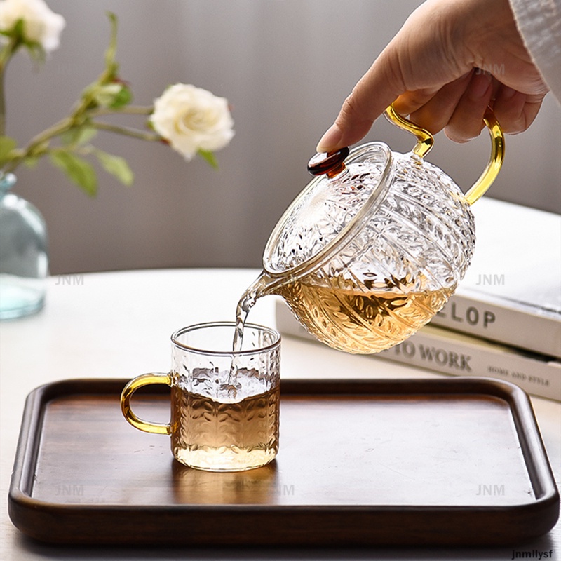 Janpanese Teaware Infuser Pot Ấm trà thủy tinh trong suốt Ấm pha cà phê Puer Teapot Filter