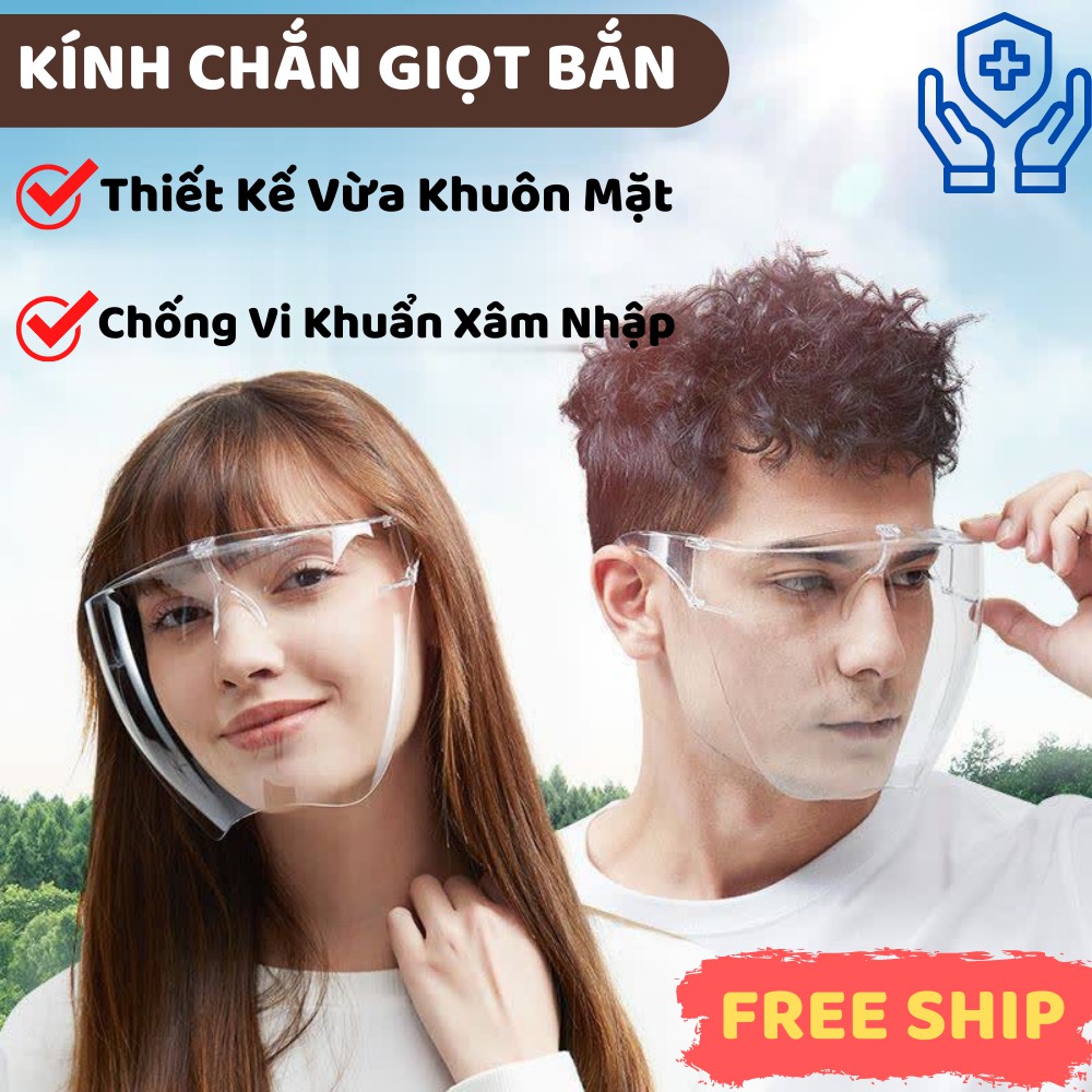 Kính bảo hộ phòng chống dịch chống giọt bắn chống nắng cao cấp TIME HOME