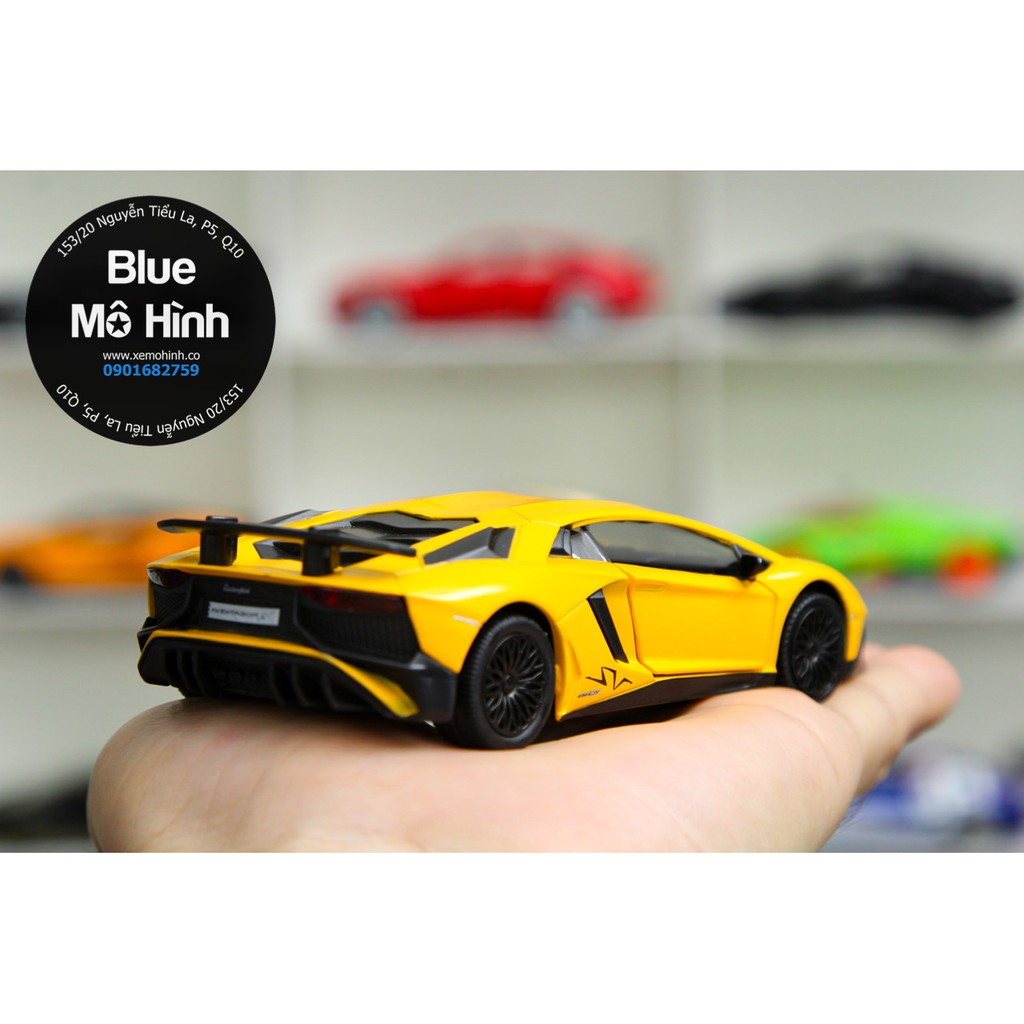 Blue mô hình | Mô hình xe Aventador SV Lambo 1:36