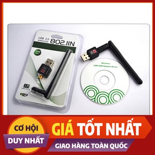 USB wireless 802.11n - Thiết Bị Thu Sóng Wifi Cho Máy Tính Để Bàn