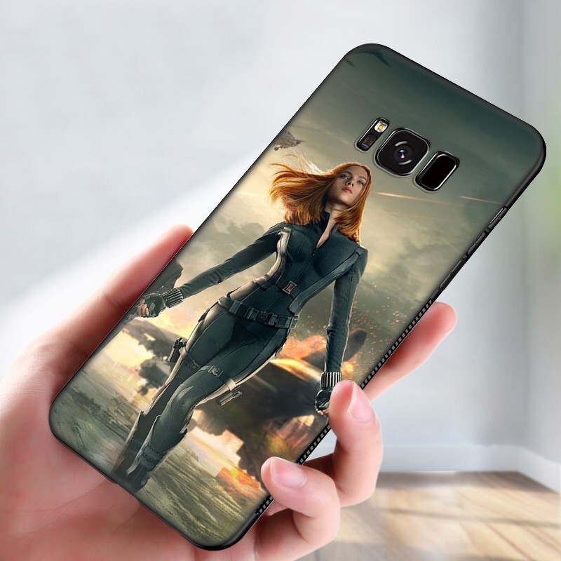 Samsung Galaxy J2 J4 J5 J6 Plus J7 J8 Prime Core Pro J4+ J6+ J730 2018 Casing Soft Case 13SF Black Widow Marvel mobile phone case