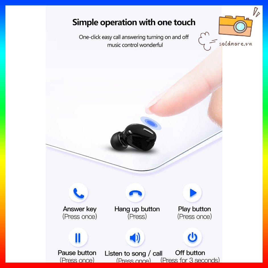 Tai nghe Bluetooth không dây Hifi X9 mini có micro phong cách thể thao dành cho tất cả điện thoại