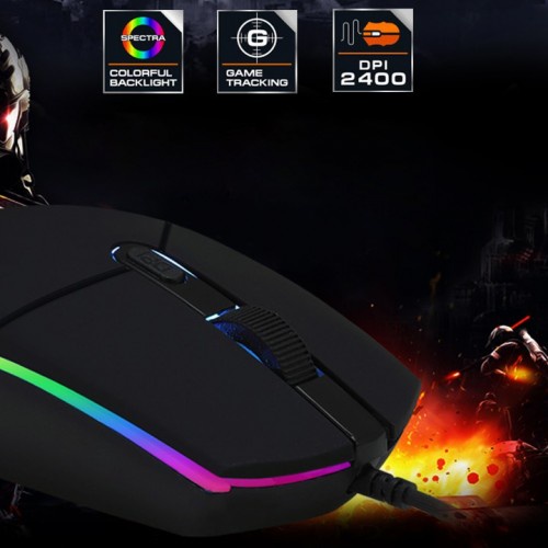 Chuột Gaming Divipard G102 LED RGB, Chuột Có Dây Đèn Led Đổi Màu Chính Hãng Bảo Hành 3 Tháng