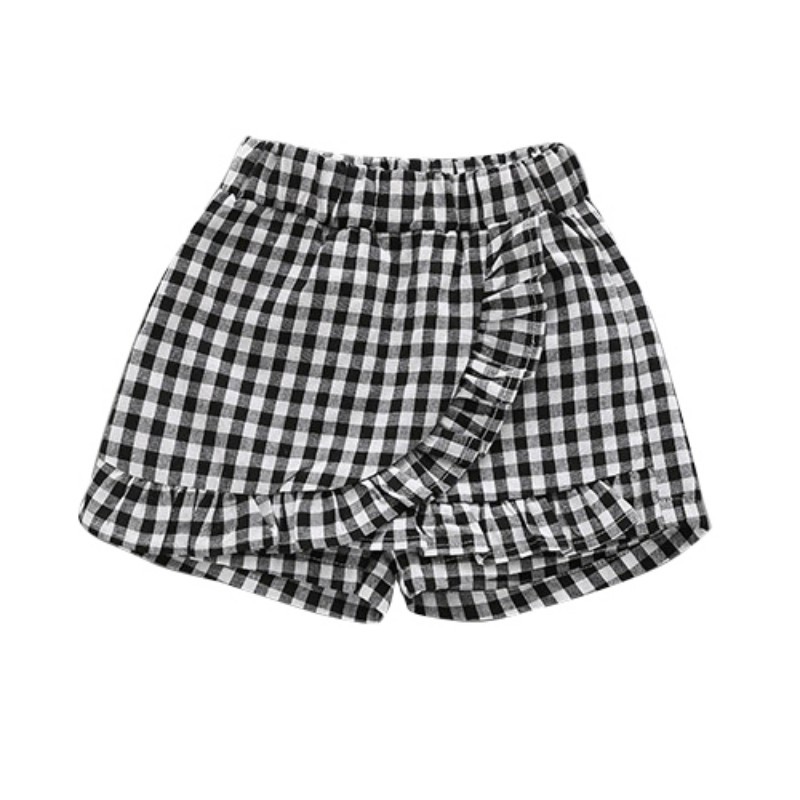Set Áo Thun + Quần Ngắn Giả Váy Dễ Thương Cho Bé Gái