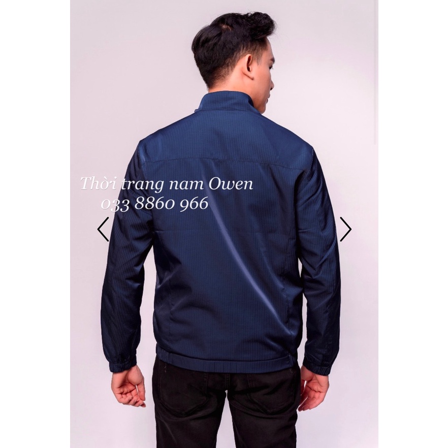 OWEN - Áo khoác gió nam 2 lớp màu XANH NAVY 61043 - chống nước