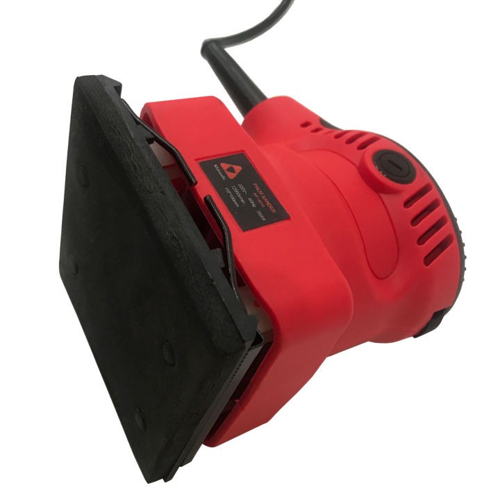 Máy chà nhám gỗ, máy chà nhám rung, máy chà gỗ chính hãng Mitsushi cỡ đĩa 100x110mm công suất lớn 350w, tốc độ 12000v/p