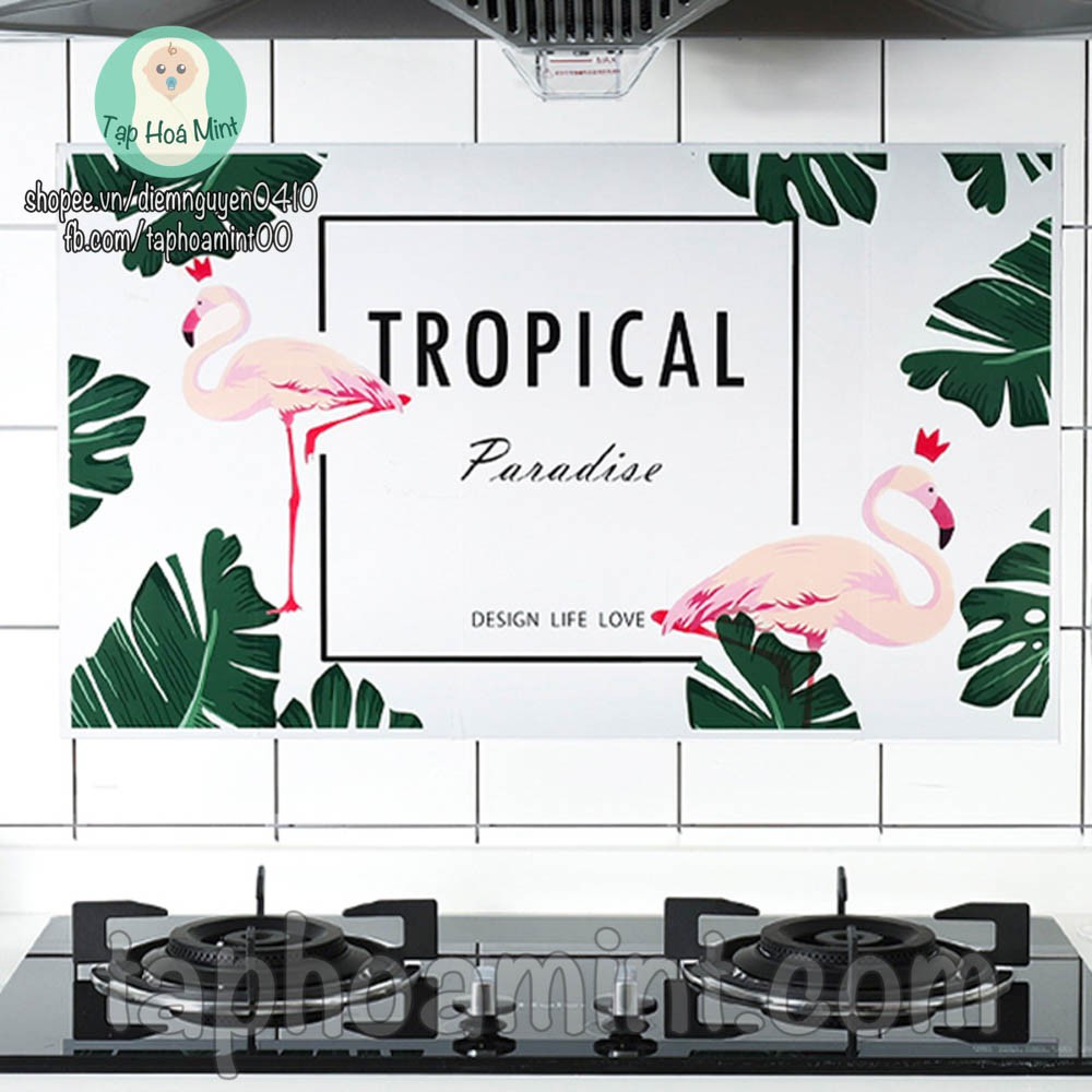 Decal Dán Bếp Cách Nhiệt Hồng Hạc