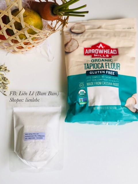 100g Bột năng hữu cơ Arrowhead Mill