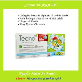 Serum Teana D5 trẻ hóa da thần tốc 💖FREESHIP💖 Collagen Tươi Teana D5 Bậc Thầy Chống Lão Hóa, Xóa Nhăn Của Nga