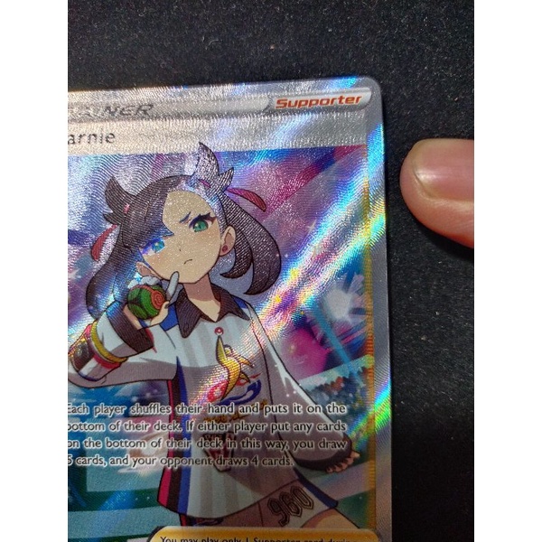 [ Cửa hàng luffy tcg] Thẻ bài trò chơi Pokemon Promo Marnie Premium full art