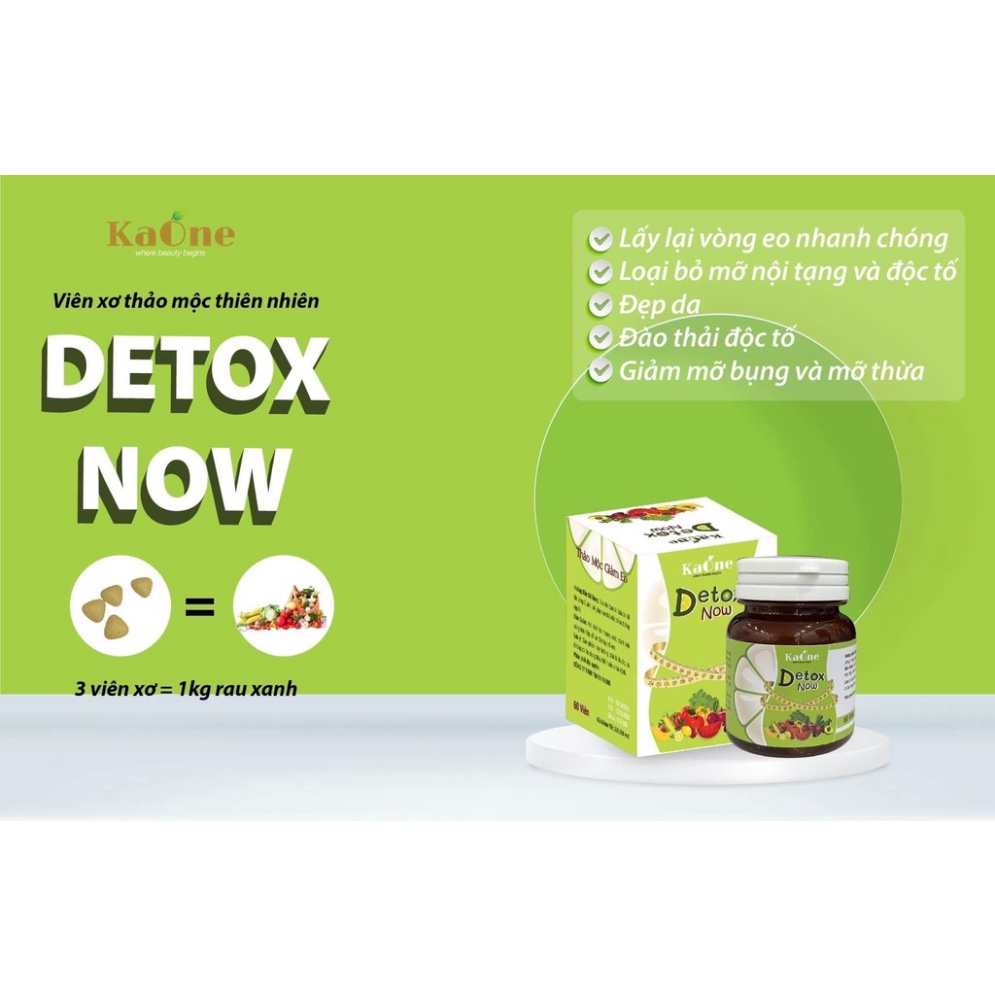 DETOX RAU CỦ NOW - Kaone - Thon gọn,tan mỡ