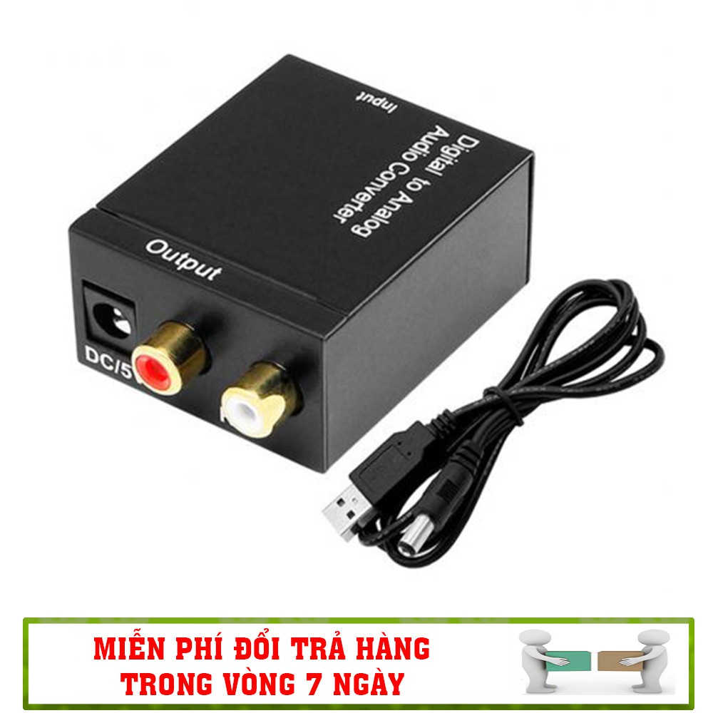 Bộ chuyển đổi âm thanh quang học BMB optical sang AV ra audio tiếng to - BH 12 tháng