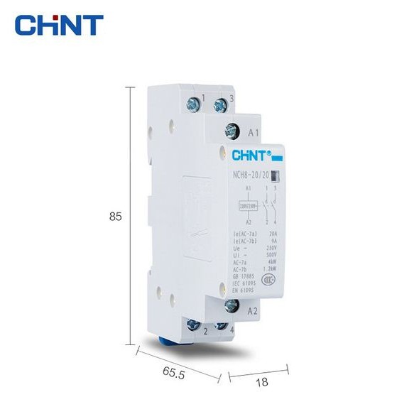 Khởi động từ 1 pha CHINT NCH8-20A/220V