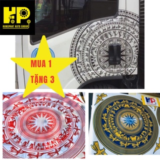 Tem xe tải đẹp, decal  dán nắp capo  ô tôtrống đồng ,phụ  kiện xe  ô tô   - TEM SIÊU BÁN CHẠY NHẤT THỊ TRƯỜNG